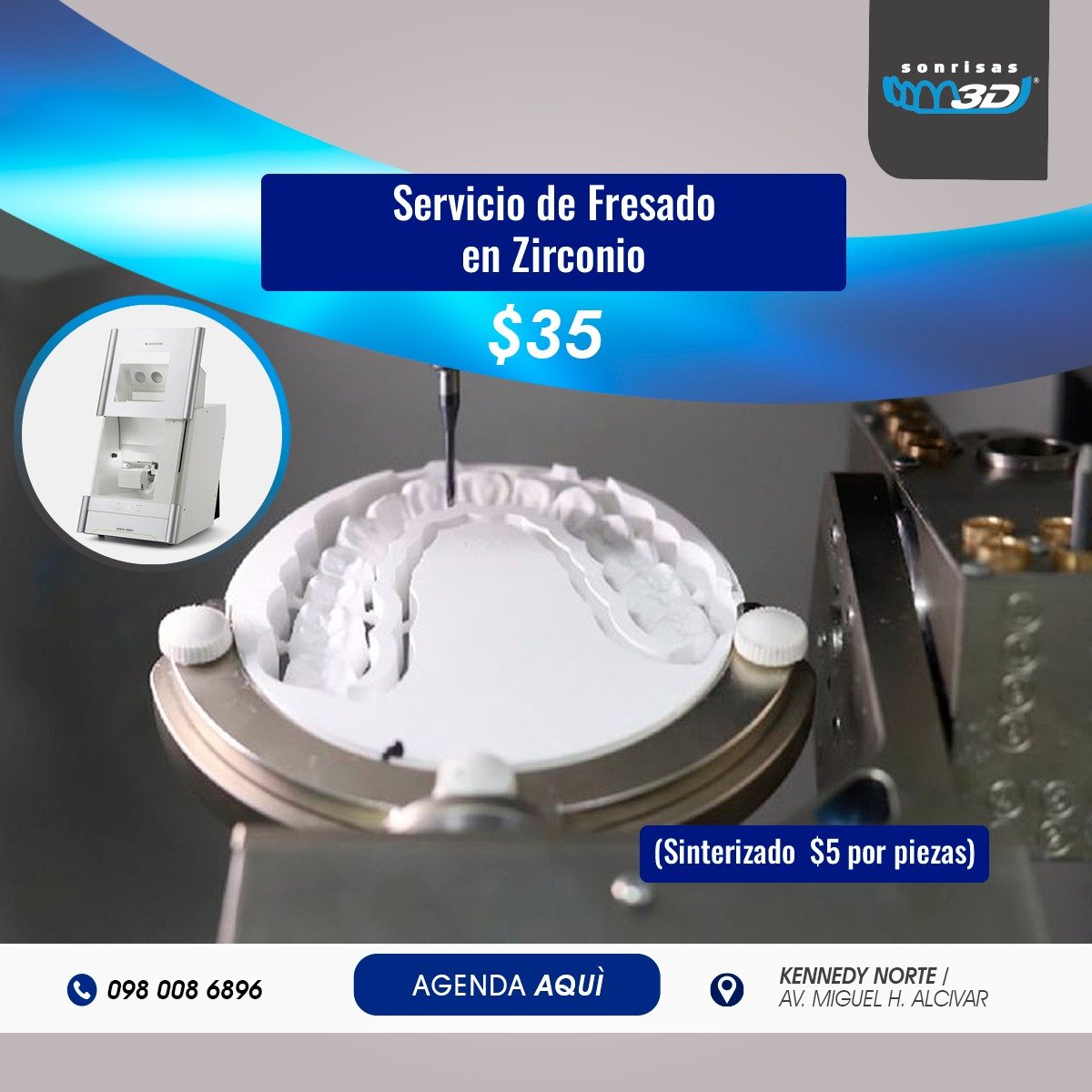 Proceso de manufactura asistida por computadora CAM para laboratorios dentales