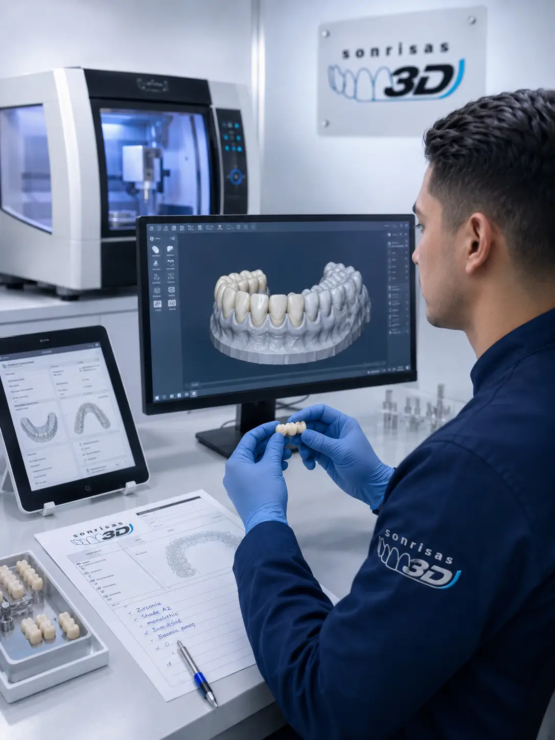 Revisión de un caso dental digital con archivos STL en Sonrisas 3D Guayaquil